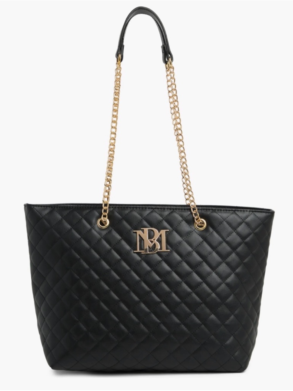 Badgley Mischka Large Quilted Tote Bag